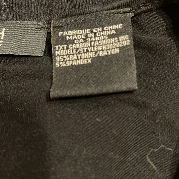 LADY DUTCH M black sequin/beaded long tank - Picture 4 of 5